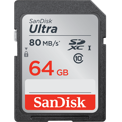 Ultra_SDXC_80MBs_64GB_Class10_Front.png کارت حافظه Sandisk 64GB Ultra 80mbs